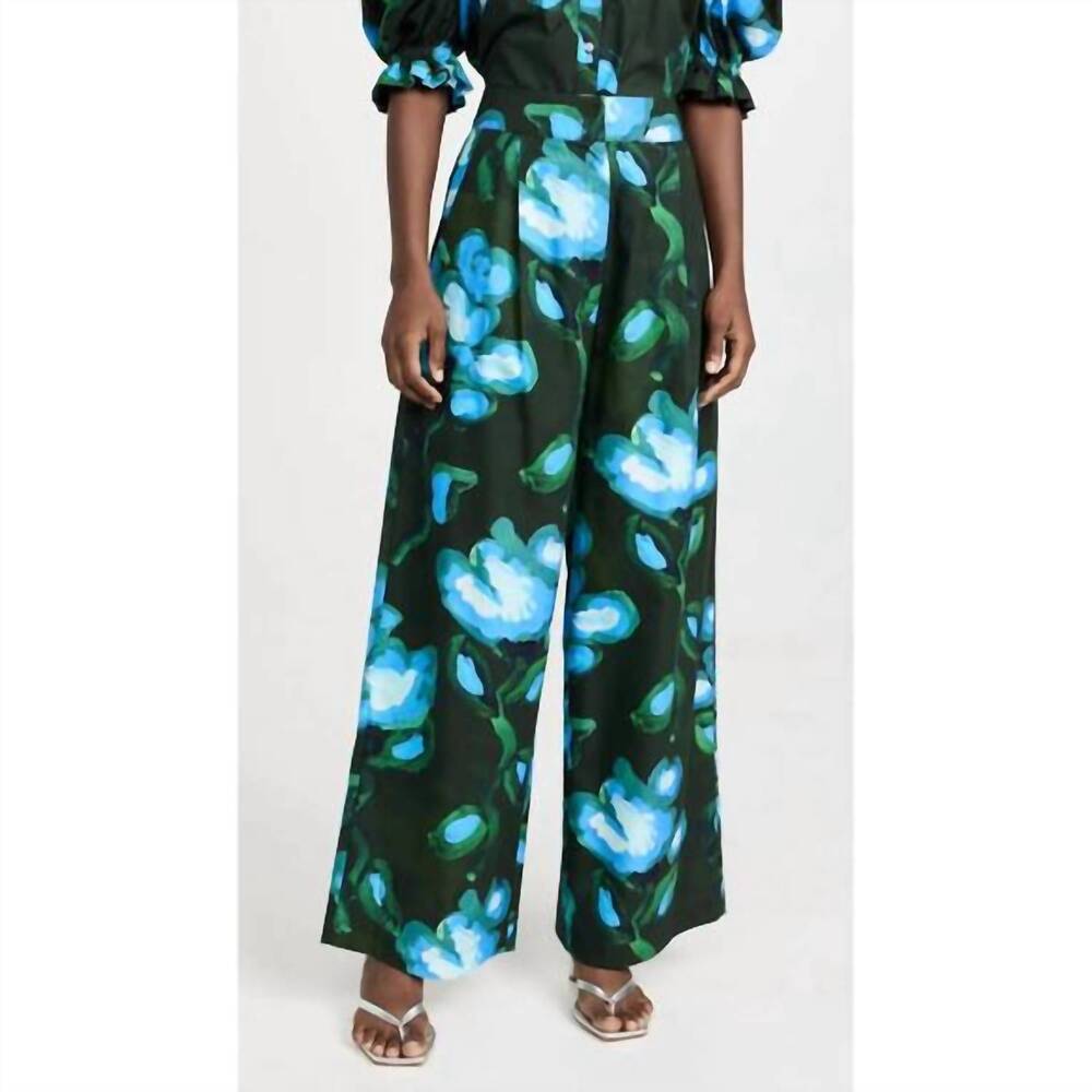 NEW DE LORETA campana pants in rito verde